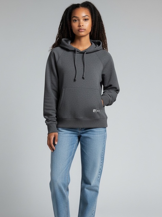 Born Primitive Tops - Born Primative Women's S Charcoal Cropped Style Hoodie Solid Like New